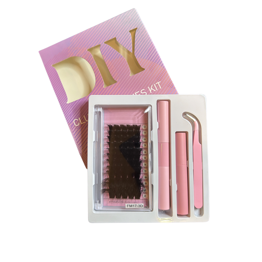 "DIY FLUFFY"  MINK LASH CLUSTER KIT